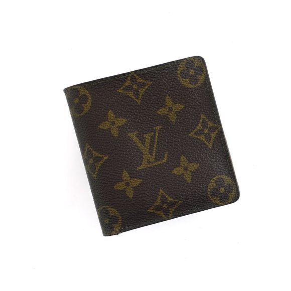 Louis Vuitton Other - LOUIS VUITTON Brown Men's 6x Credit Card Monogram Canvas Leather Bifold Wallet